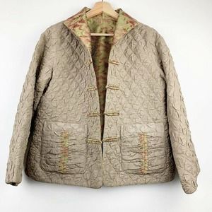 Rising Phoenix Womens Quilted Jacket Silk Blend S